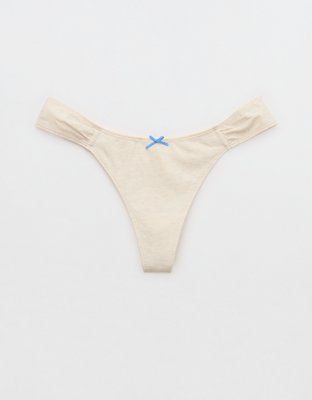 Superchill Cotton Ruched Thong Underwear
