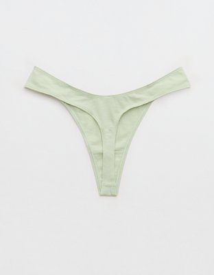 Superchill Cotton Ruched Thong Underwear