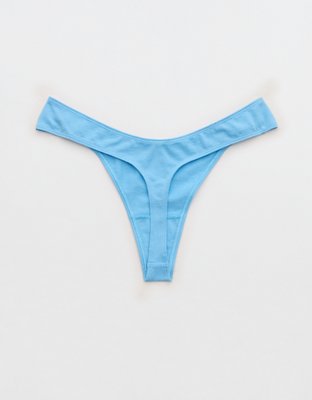 Superchill Cotton Ruched Thong Underwear