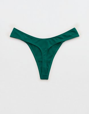 Superchill Cotton Ruched Thong Underwear