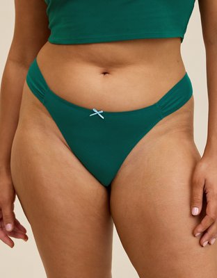 Superchill Cotton Ruched Thong Underwear