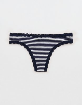 Superchill Cotton with Lace Thong Underwear from American Eagle - $8.95