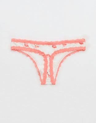 Superchill Cotton with Lace Thong Underwear