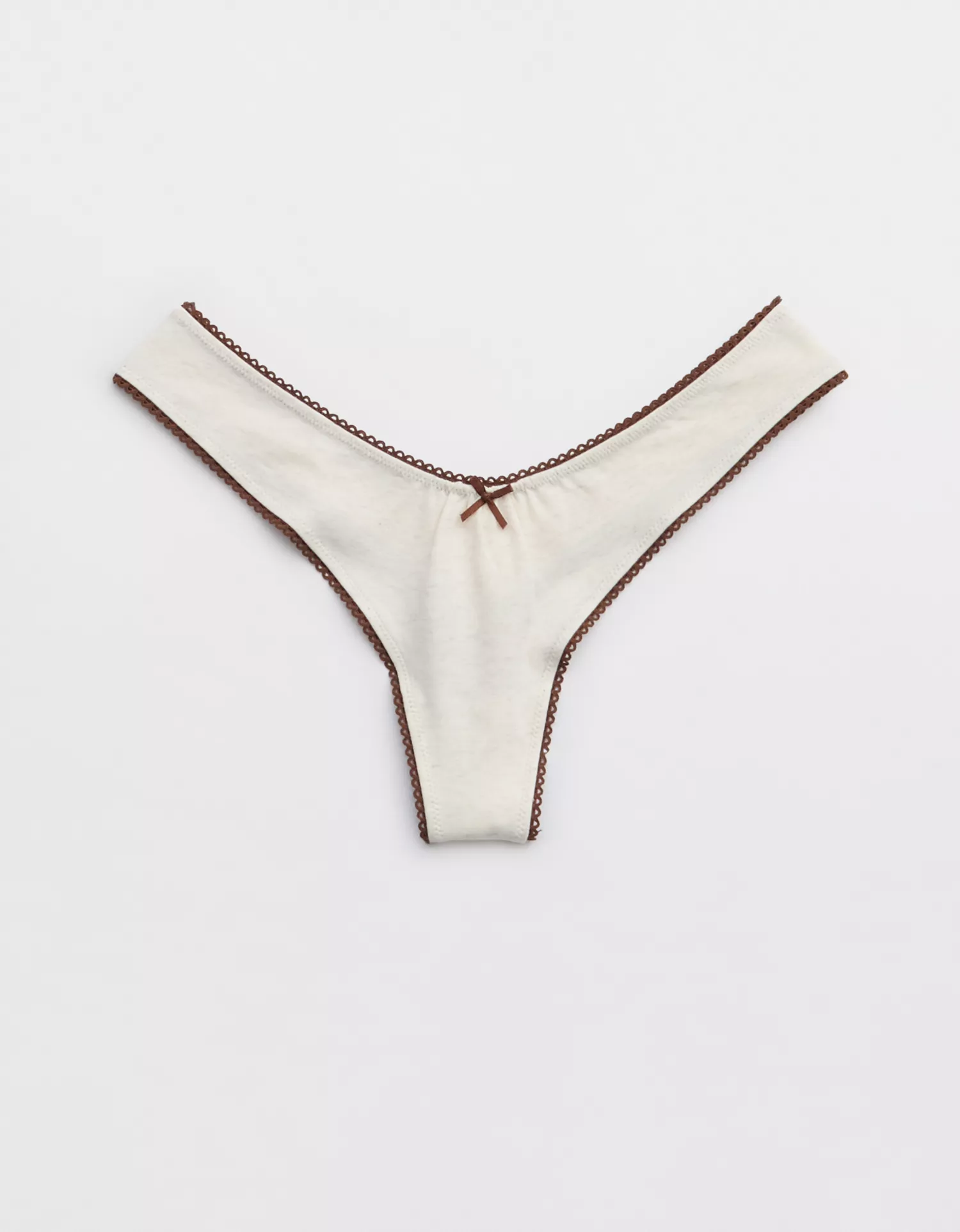 Superchill Cotton Picot Thong Underwear - thumbnail 3