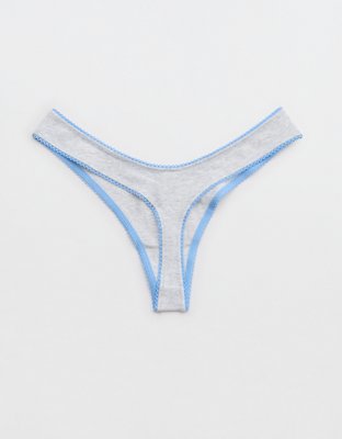 Superchill Cotton Picot Thong Underwear