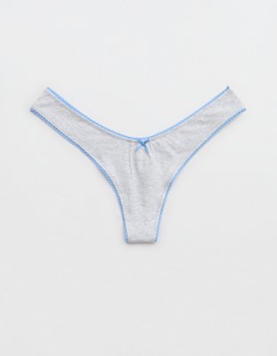 Superchill Cotton Picot Thong Underwear
