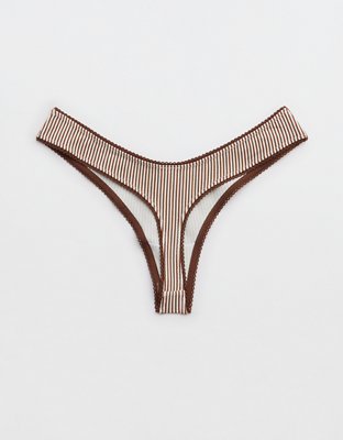 Superchill Cotton Picot Thong Underwear