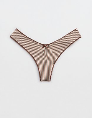 Superchill Cotton Picot Thong Underwear