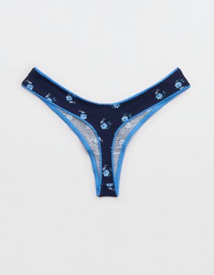 Superchill Cotton Picot Thong Underwear