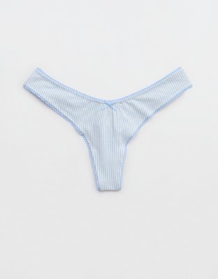 Superchill Cotton Picot Thong Underwear