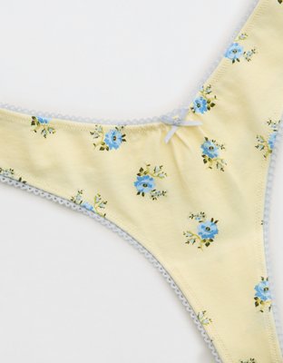 Superchill Cotton Picot Thong Underwear