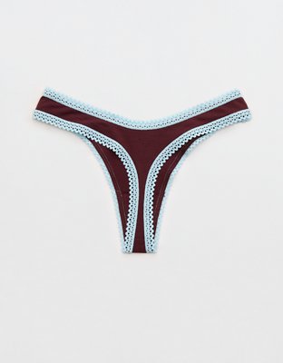 Superchill Cotton Lace Thong Underwear