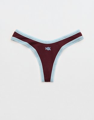 Superchill Cotton Lace Thong Underwear