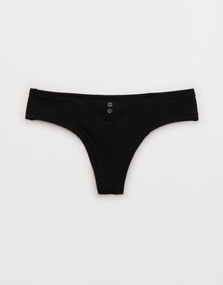 Superchill Cotton Button Thong Underwear