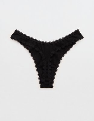 Superchill Cotton Pointelle Thong Underwear