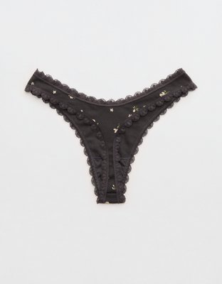 Superchill Cotton Pointelle Thong Underwear