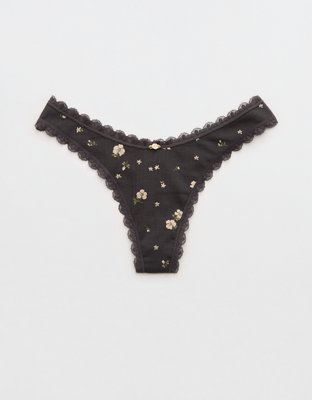 Superchill Cotton Pointelle Thong Underwear