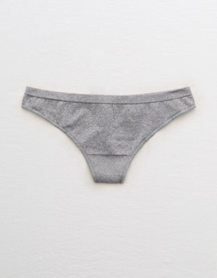 Aerie Ribbed Seamless Thong Underwear