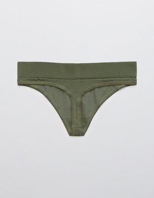 Aerie Ribbed Seamless Thong Underwear