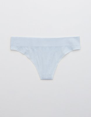 Aerie Juniors Modal Ribbed High Cut Thong Underwear