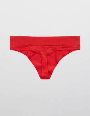 Aerie Ribbed Seamless Thong Underwear