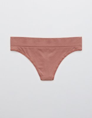 aerie Ribbed Seamless Thong Underwear - ShopStyle Teen Girls