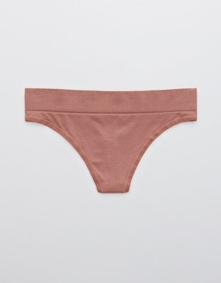 aerie aerie Seamless Logo High Waisted Mom UnderwearSeamless Logo