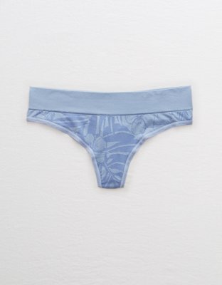 Aerie Seamless Cutout Thong, Strand