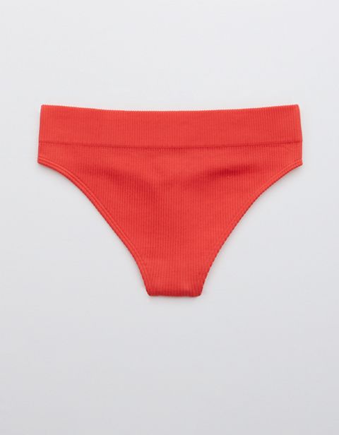 Трусы-стринги Cut, без швов, в рубчик — Aerie