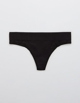 Aerie Seamless Jacquard Thong Underwear