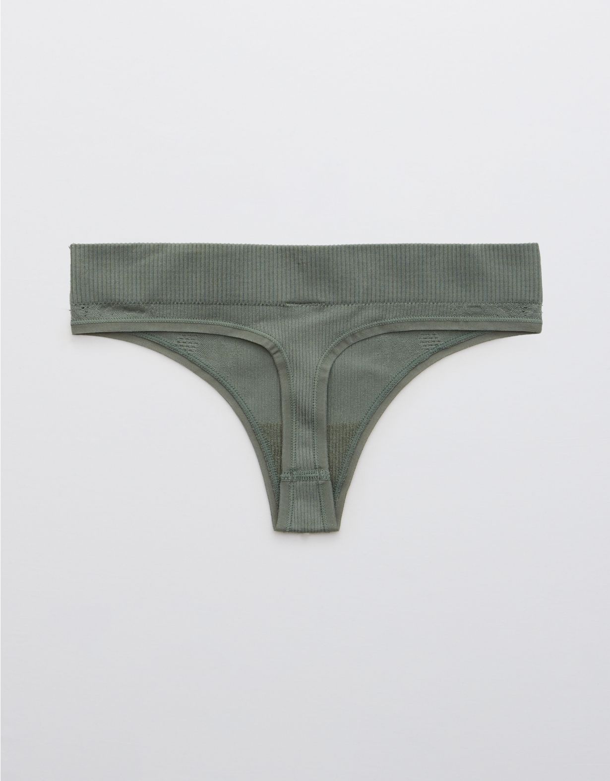 Aerie Seamless Jacquard Thong Underwear