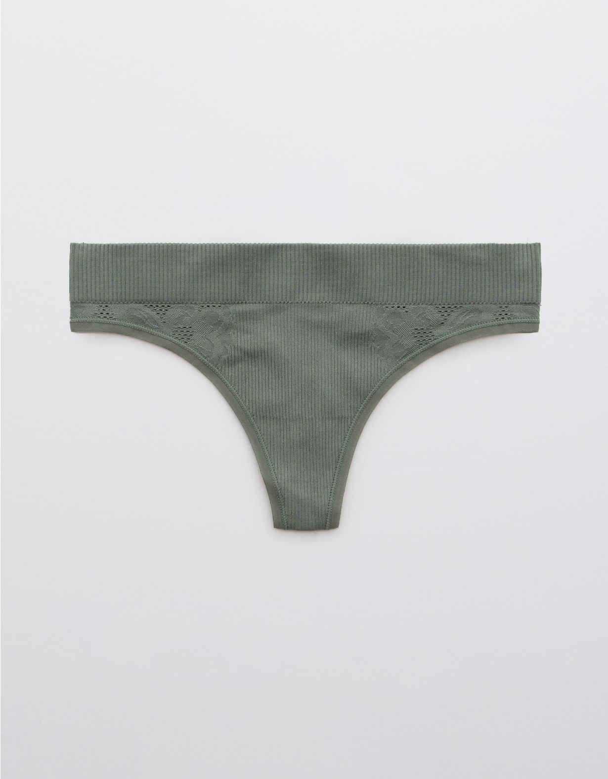 Aerie Seamless Jacquard Thong Underwear