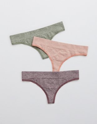 Aerie Seamless Thong Underwear 3Pack