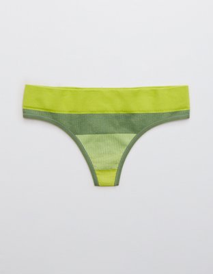 aerie ribbed seamless heather thong underwear - 5444-7231-417 - μπλε -  Γυναικεία Στρίνγκ και Μπραζίλ - Shopistas