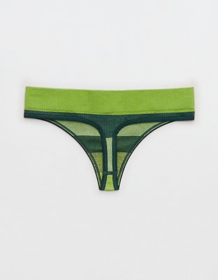 Aerie Ribbed Seamless Thong Underwear