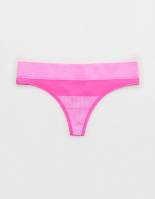 Lavender(Ae??) Pink Lettery G-String Women Panties Thongs Seamless