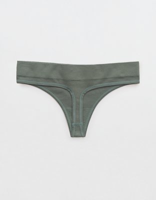 Aerie Ribbed Seamless Thong Underwear