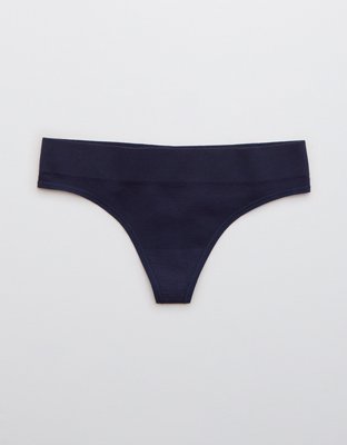 Aerie Ribbed Seamless Thong Underwear