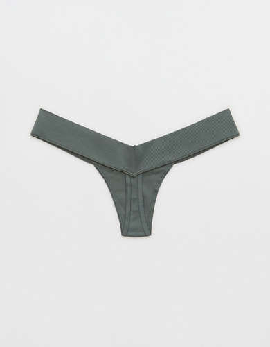 Aerie Seamless Ultra Low Rise Thong Underwear