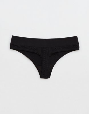 Aerie Undie thong seamless en punto trenzado