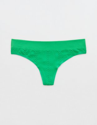 Aerie Seamless Cable Thong Underwear