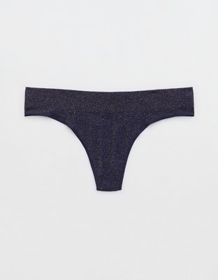 Aerie SMOOTHEZ Mesh String Thong - Medium - Mango Low Rise Panty Underwear  NWT