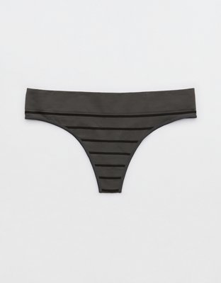 Aerie Seamless Cutout Thong, Strand