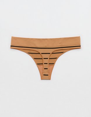 Superchill Seamless Stripe Thong Underwear