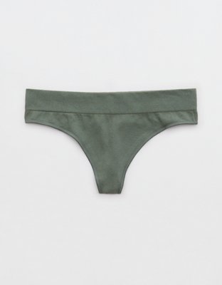 Aerie No Show Cotton Thong Underwear