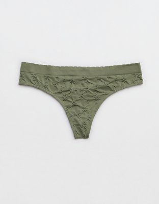 Superchill Seamless Floral Jacquard Thong Underwear