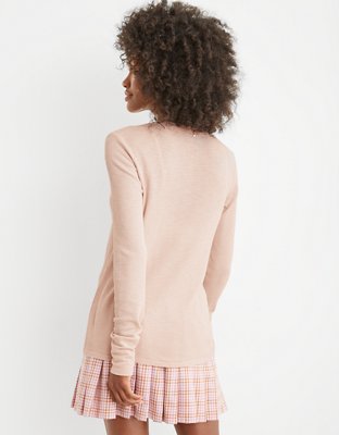 Aerie Waffle Long Sleeve Henley T-Shirt