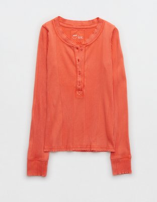 Aerie Road Trip Long Sleeve Henley T-Shirt