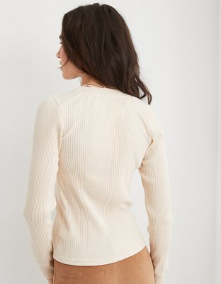 Aerie Road Trip Long Sleeve Henley T-Shirt