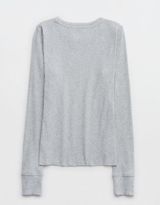 Aerie Fireside Long Sleeve Crewneck T-Shirt